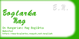 boglarka mag business card
